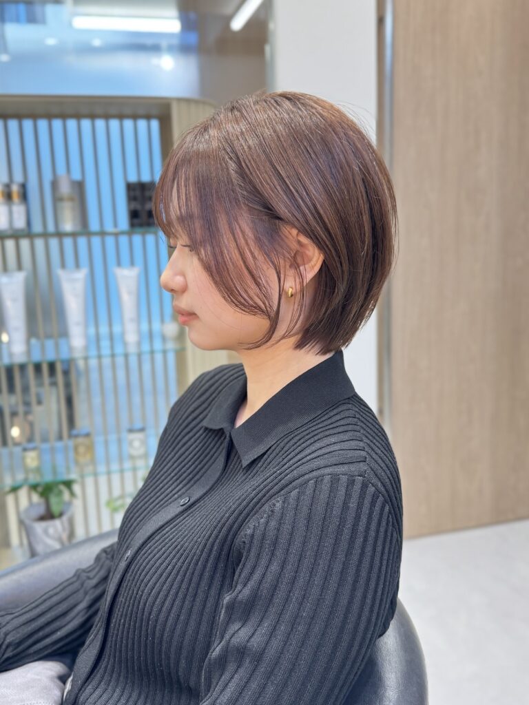 ショートカットショートボブ
カット後