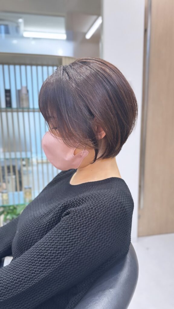 ショート
カットカラー後