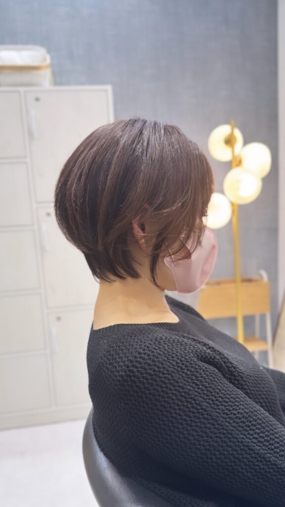 ショート
カットカラー後