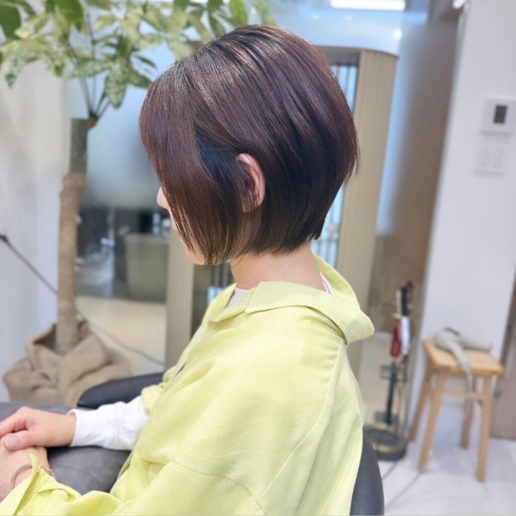 カット後
縮毛矯正後